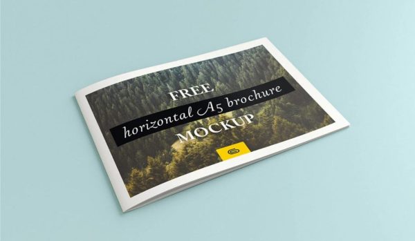 A5 Landscape Brochure Mockups