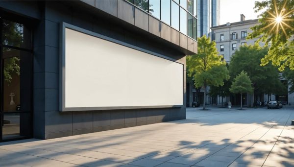 Blank Billboard Ad Mockup