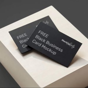 Blank Business Card Mockup PSD