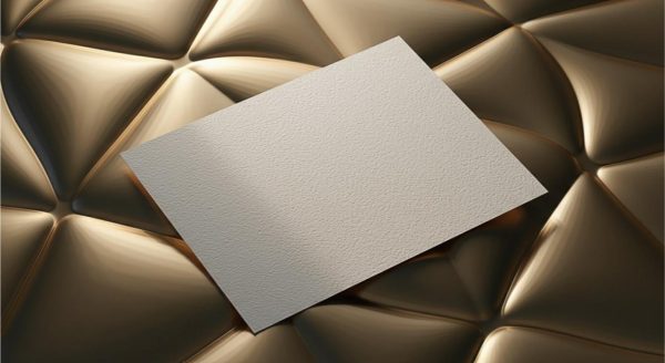 Blank Business Card on Pattern