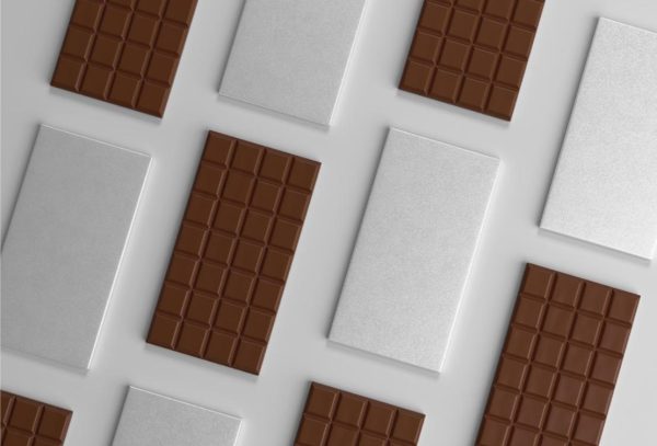 Blank Chocolate Packaging Mockup