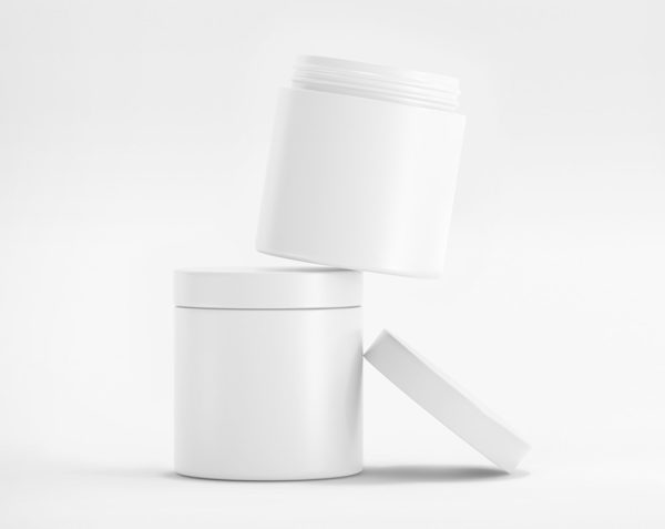 Blank Cosmetics Jar Mockup PSD