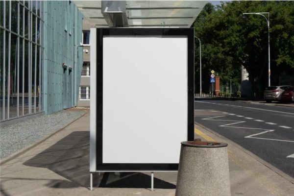 Blank Front View Shelter Mockup