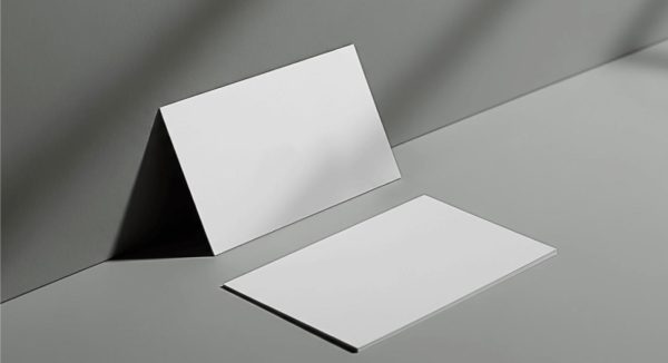 Minimalistic Business Card Mockup for Two Side View - Image 2