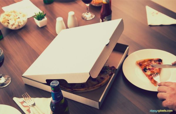 Blank Pizza Branding Mockup