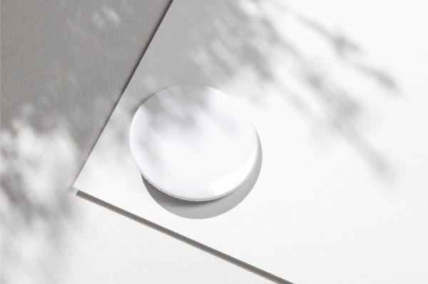 Blank Round Pin Badge Mockup