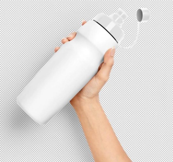Sports Water Bottle Mockup in Hand Perspective - Image 2