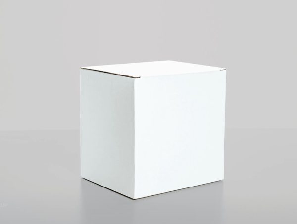 Blank Square White Box Mockup
