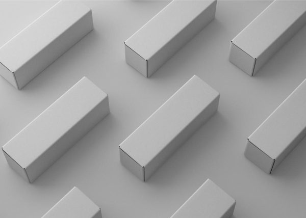 Blank Vertical Box Mockup
