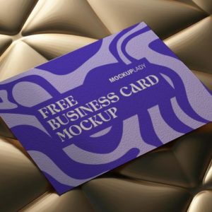 Business card on Geometric Pattern