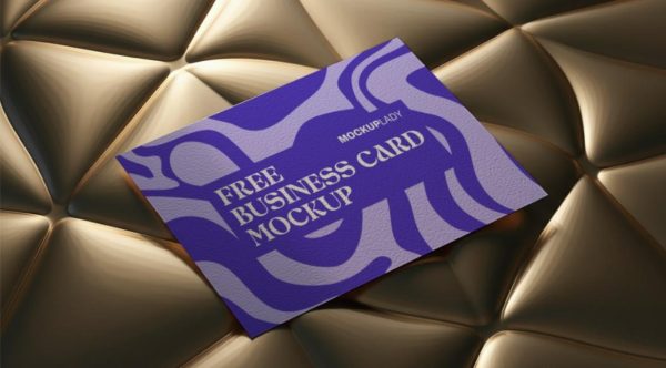 Business card on Geometric Pattern