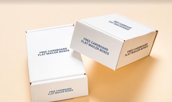 Cardboard Mailer Box Mockup