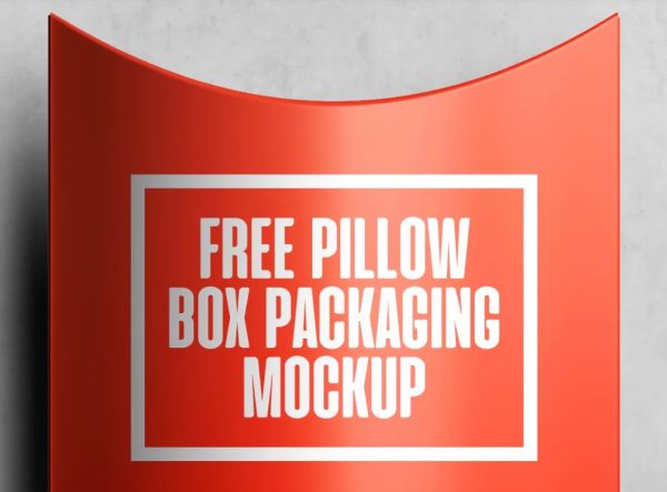 Close Up Pillow Box Mockup