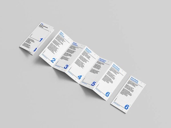 Closed and Open Flyer Mockup