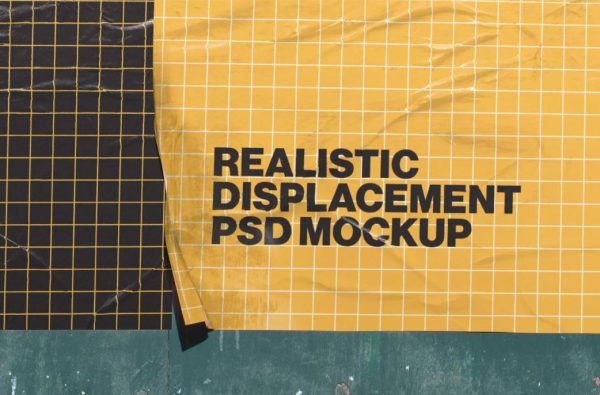 Closeup Poster Mockup PSD