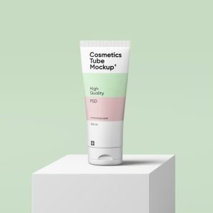 Cosmetics Tube on Stage Mockup