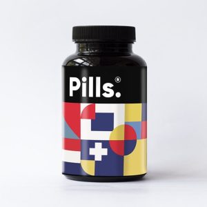 Creative Pills Label Mockup PSD