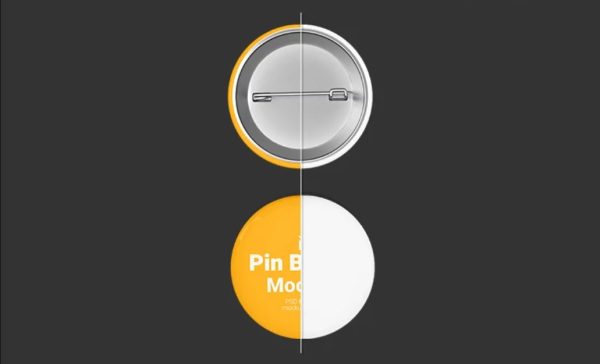 Easy Editable Pin Mockup