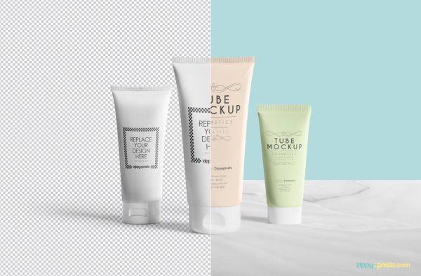 Editable Cosmetics Packaging Mockup