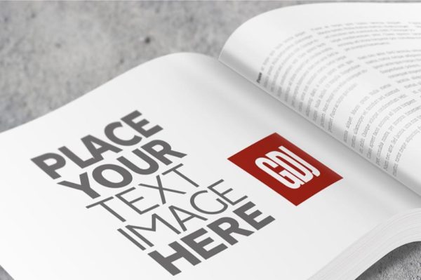 Editable Landscape Brochure Mockup