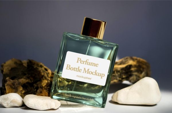 Editable Perfume Bottle Branding Mockup