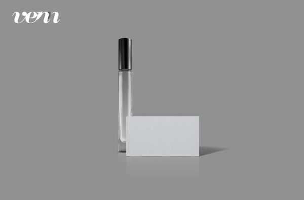 Editable Perfume and Card Mockup PSD