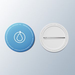 Editable Pin Branding Mockup