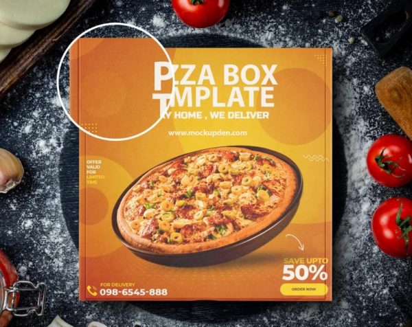 Editable Pizza Store Branding mockup (1)