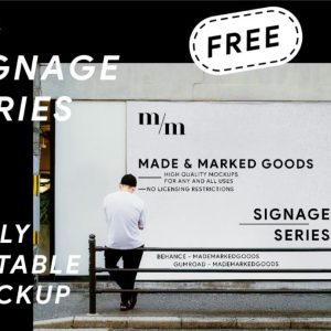Editable Urban Signage Mockup PSD
