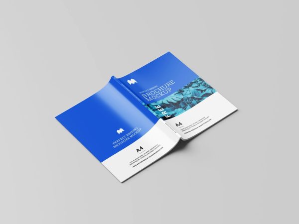 Flipped Open Book Mockup