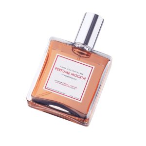 Floating Style Perfume Branding Mockup