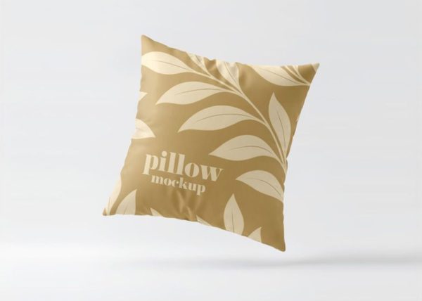 Floating Style Pillow Design Mockup Template