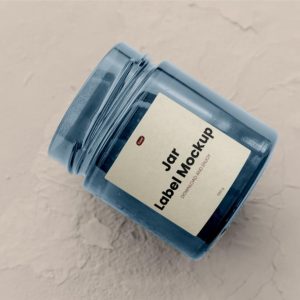 Flying Jar Mockup PSD