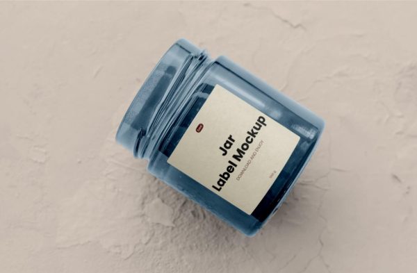 Flying Jar Mockup PSD