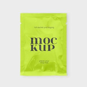 Foil Sachet Branding Mockup PSD