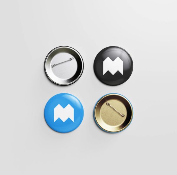Four Pin Mockups Set