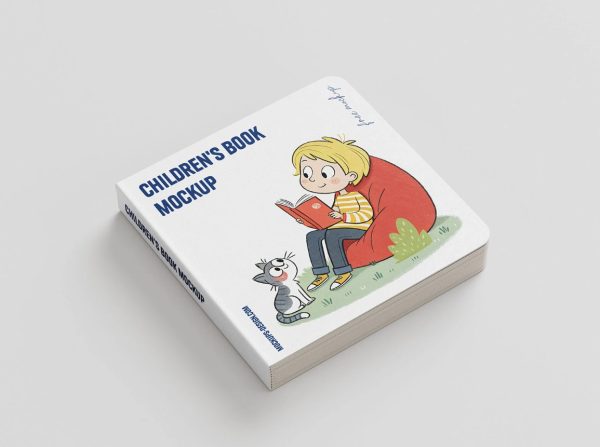 Free Children Story Book Mockup PSD