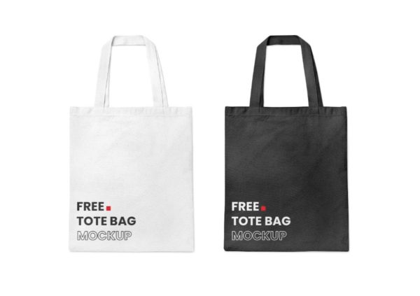 Free Cotton Tote Bag Mockup PSD