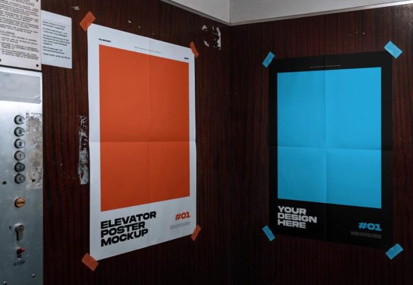 Free Elevator Poster Mockups