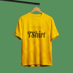 Free Hanging T Shirt Branding Mockup