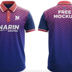 Free Polo T Shirt Mockup PSD