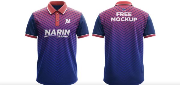 Free Polo T Shirt Mockup PSD