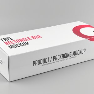 Free Rectangle Product Box Mockup