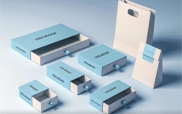 Free Sleeve Box Mockup PSD