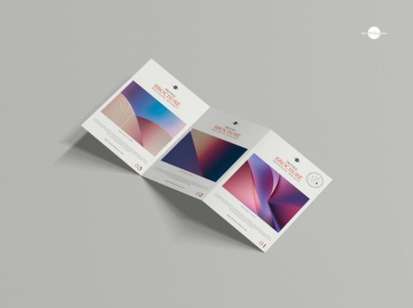 Free Z Fold Brochure Mockup