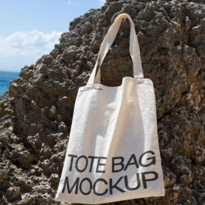 Front Side Tote Bag Mockup