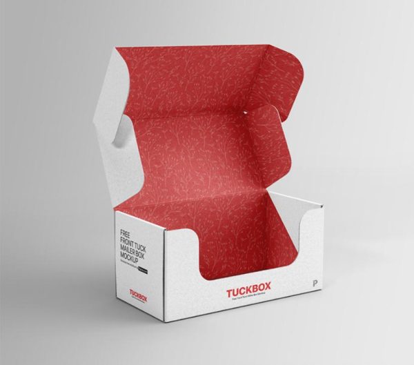 Front Tuck Mailer Box Mockup