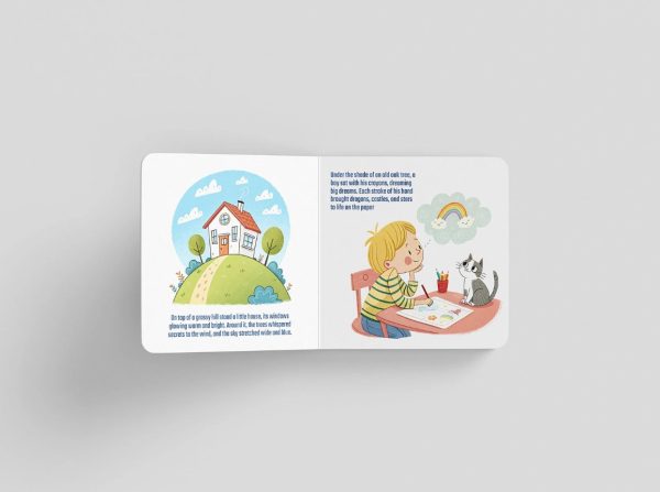 Front View Children Book Mockup