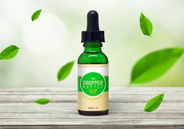 Front View Dropper Label Mockup