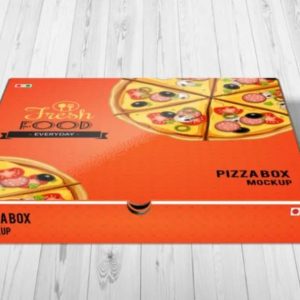 Front View Pizza Mockup